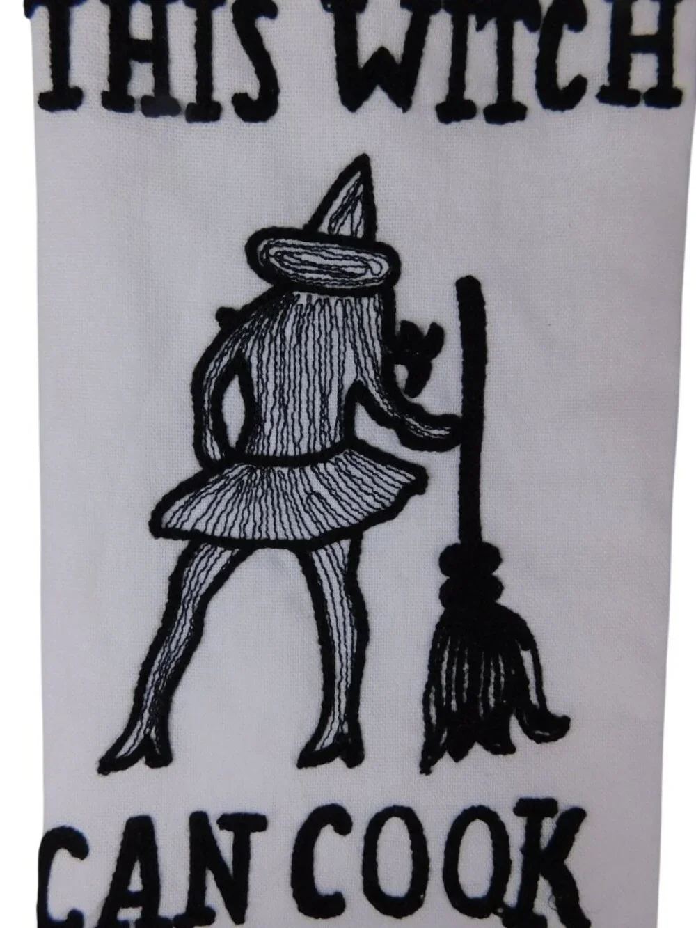 This Witch Can Cook Embroidered Kitchen Towel Set Of 2 Halloween Decor 18x28 Inc